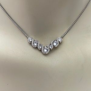 Brighton Infinity Sparkle Necklace with matching earrings.